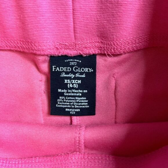 Faded Glory Pants Size 4 to 5 Pink Flared Pants Velour New - Picture 2 of 4